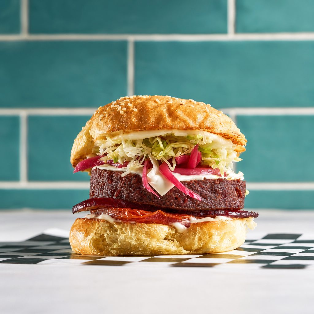 Beet Burger (Includes choice of side).